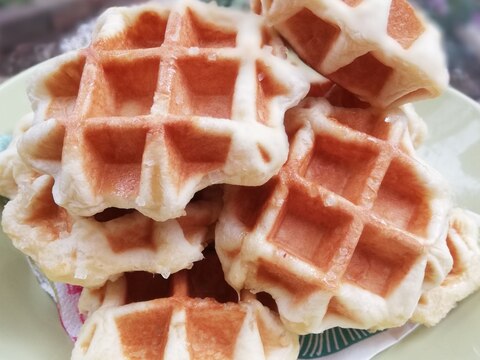 ビタントニオでワッフル♪生地はHBにお任せ～♪